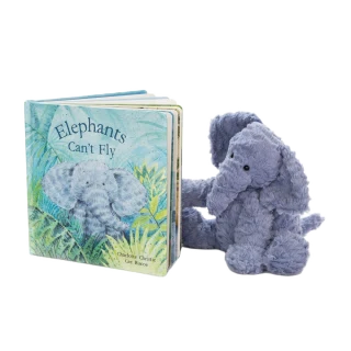 Elephants Can't Fly Book & Fuddlewuddle Elephant Medium