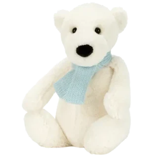 Bashful Winter Polar Bear