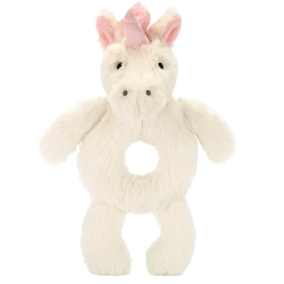 Bashful Unicorn Grabber Rattle