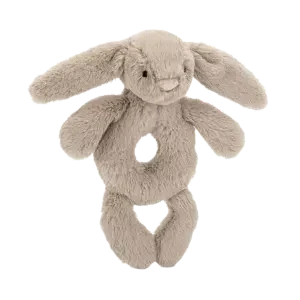 Bashful Bunny Ring Rattle - Beige