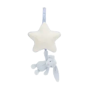 Bashful Bunny Musical Pull - Baby Blue