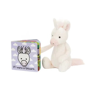 If I Were a Unicorn Board Book and Bashful Unicorn Medium