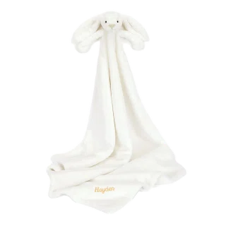 Personalised Bashful Luxe Bunny Luna Blankie