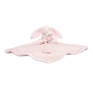 Personalized Bashful Pink Bunny Soother