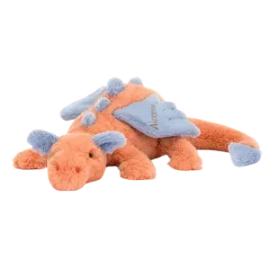 Personalised Persimmon Dragon Huge