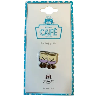 Sip and Slurp Teacups Pin Badge