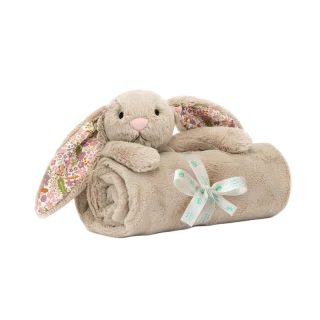 Blossom Beige Bunny 'Petal' Blankie
