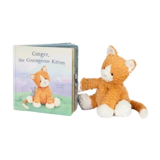 Ginger, the Courageous Kitten Book and Fuddlewuddle Ginger Cat