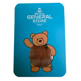 Bartholomew Bear Disco Ball Sticker