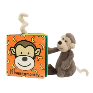 If I Were A Monkey Book and Bashful Monkey Small