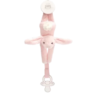 Bashful Pink Bunny Dummy Holder