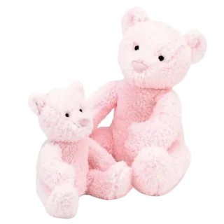 Bebe Pink Bear Rattle
