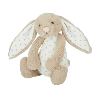 Bashful Starry Bunny Rattle