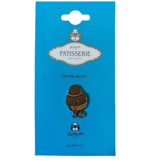 Amuseables Brigitte Brioche Pin Badge