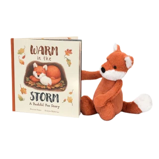 Warm in the Storm Book and Bashful Fox Cub Medium