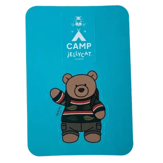 Camp Jellycat Bartholomew Bear Hiking Outfit Sticker
