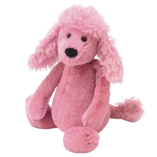 Bashful Poodle - Small (Pink)