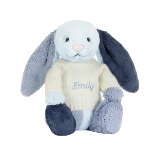 Puddlesea Bunny with Personalised Cream Jumper